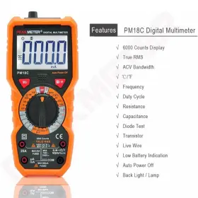 754680761842 PEAKMETER Digital Multimeter Ac Voltage Tester #2