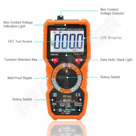 754680761842 PEAKMETER Digital Multimeter Ac Voltage Tester #3
