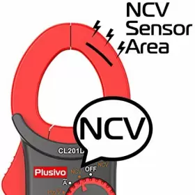 897127010045 PLUSIVO Digital Clamp Meter Ncv Voltohm Tester #3