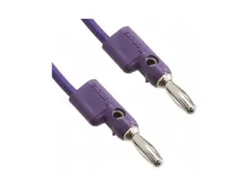 B-12-7 POMONA Stack Up Banana Plug Patch Cord Violet