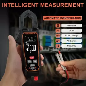 CM01 POROMETISTO Digital Clamp Meter Ac Voltage Auto Cap #3