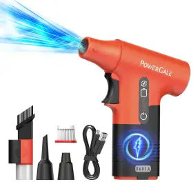 0601A-ORANGE POWERGALE Electric Air Duster Compressed Tin