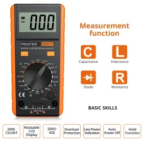060492194040 PROSTER Lcr Meter Capacitance Resistance Digital #2