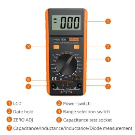 060492194040 PROSTER Lcr Meter Capacitance Resistance Digital #3