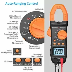 757347418813 PROSTER Rango Automatico Amperimetro Digital Ac #2