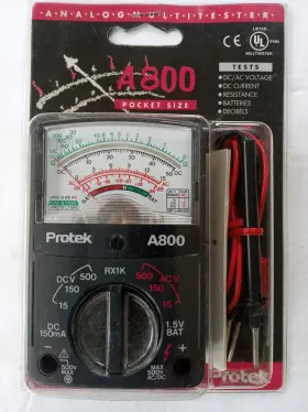 A-800 PROTEK Tester Pocket Multimeter Analog
