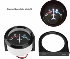 719855621970 QIILU Motorcyclemeter Car Ammeter Amp Meter #3