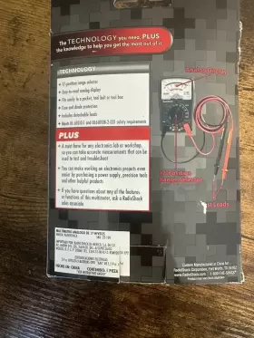 22-109 RADIOSHACK Radio Analog Multimeter Box #2