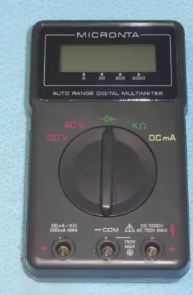 22-166 RADIOSHACK Radio Micronta Digital Lcd Multimeter Meter #3