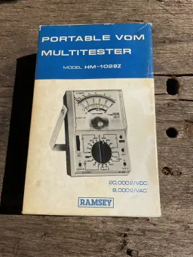 HM-102BZ RAMSEY Vom Multitester Volt Nos