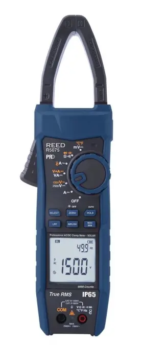 R5075 REED INSTRUMENTS Clamp Meter Solar Cat