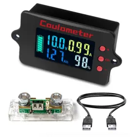 PZEM-037C RQG Coulometer Shunt Monitor Battery High Precised