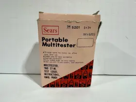 34-5201 SEARS Multitester Multimeter Box Papers Pouch
