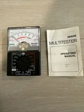 82361 SEARS Analog Multimeter Multitester Leads Manual #2