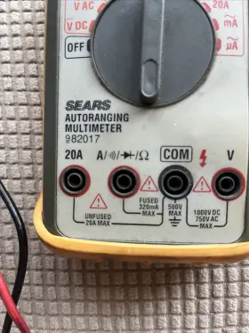 982017 SEARS Autoranging Multimeter Tool Probes #3