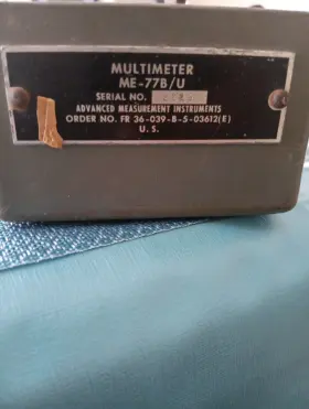 77B-U SENTINEL Military Multimeter #3