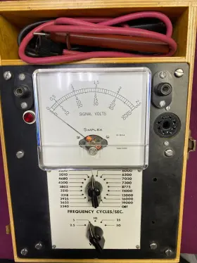 M-600 SIMPLEX Analog Meter Wooden