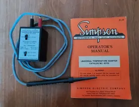00758 SIMPSON Tempature Adapter Catalog Electrical