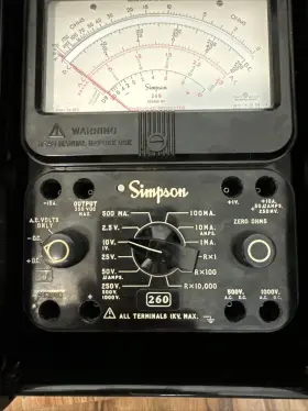 12391 SIMPSON Relay Analog Vom Multimeter #2