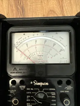 12391 SIMPSON Relay Analog Vom Multimeter #3