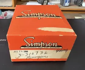 1337 SIMPSON Electric Analog Rf Amperes Meter Nos