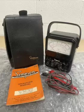 260-7P SIMPSON Volt Milliammeter Manual Leads