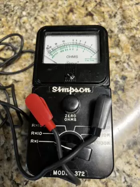 372-3 SIMPSON Ohmmeter Resistance Ranges #2