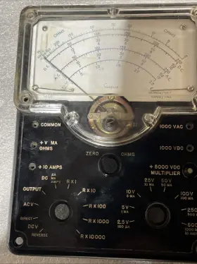 ME-48D-U SIMPSON Multimeter Ua Meter Front Panel Nos