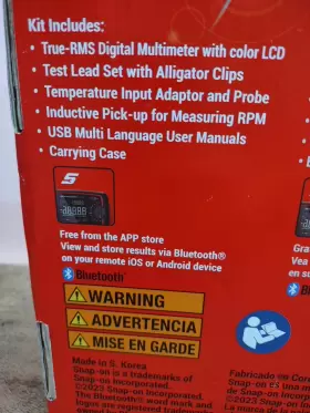 EEDM596FK SNAP-ON Advanced Digital Multimeter Lcd Bluetooth #3