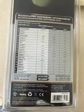 13050S SOUTHWIRE Multimeter Reisential Pro Auto Rangin Cat #2