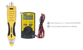 035632201181 SPERRY Dualcheck Pocket Digital Multimeter Kit #2