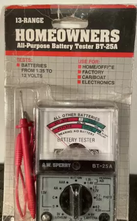 33632 SPERRY Analog Battery Tester #3