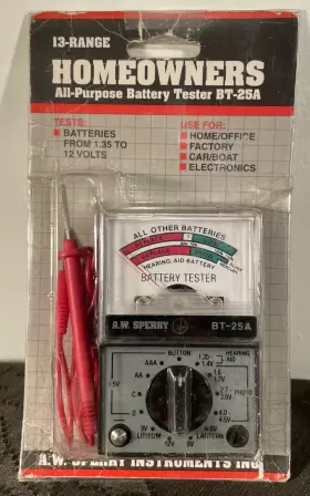 33632 SPERRY Analog Battery Tester
