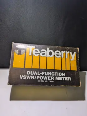 TB6503 TEABERRY Nos Dual Function Vswr Power Meter Box Owners