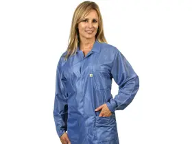 LOJ-23-L TECH WEAR Lab Jacket Lapel Collar Waist