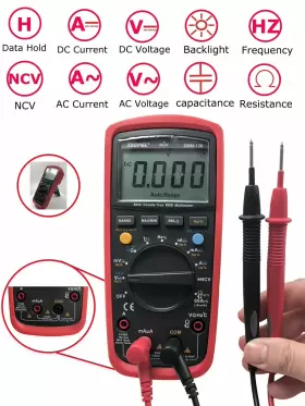 615150726931 TECPEL Digital Pocket Handheld Multimeter Vfc #3