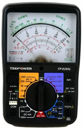 857852005048 TEKPOWER Analog Multimeter Light Transistor Dock #2