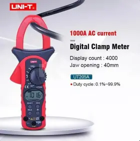 UT205A TEKPOWER Uni Digital Clamp Meter Precision Safety