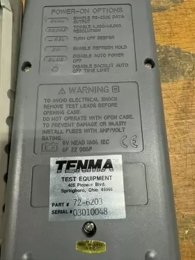 72-6203 TENMA Digital Multimeter #2