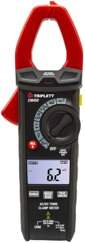 CM450 TEST EQUIPMENT AND TOOLS Ac Clamp Meter Inrush