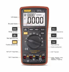 TH036 THSINDE Auto Digital Multimeter Ac Resistance #2