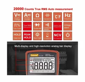 TH036 THSINDE Auto Digital Multimeter Ac Resistance #3