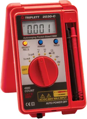 072090490566 TRIPLETT Pocket Digital Multimeter Ac Voltage