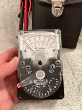 310-C TRIPLETT Analog Specialty Meter Volt Lead Probes Amp #2