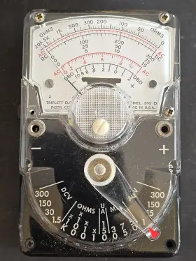 310-D TRIPLETT Ohmmeter Phone Whitman