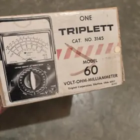 3145 TRIPLETT Analog Multimeter Leads Box #3