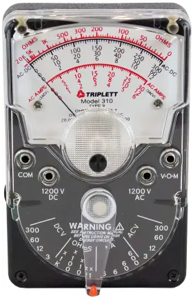 TRI-3018 TRIPLETT Analog Multimeter Ac Voltage Curr