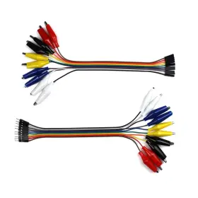6046 UCTRONICS Breadboard Alligator Clip Jumpers Gator Male