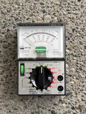 M-75A UEI Enterprises Meter Analog Electrical #3