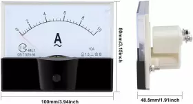 A18040600UX0274 UXCELL Ac Analog Panel Ammeter Gauge Ampere #2